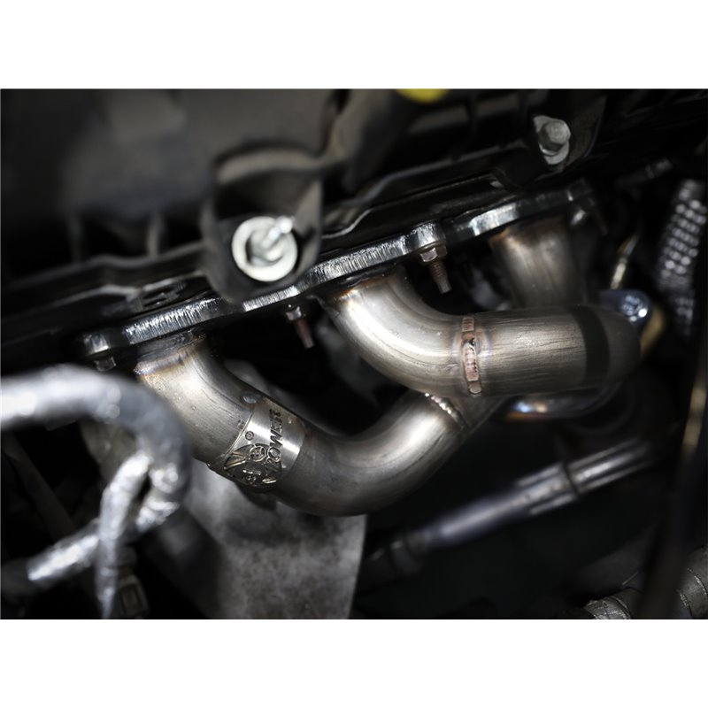aFe Power | Twisted Steel 409 Stainless Steel Shorty Header - Mustang Base / V6 3.7L 2011-2017 aFe POWER Headers & Manifolds