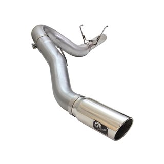 aFe POWER | ATLAS 5in Alu Steel DPF-Back w/Polished Tip - Ram 2500 / 3500 6.7L 2013-2018