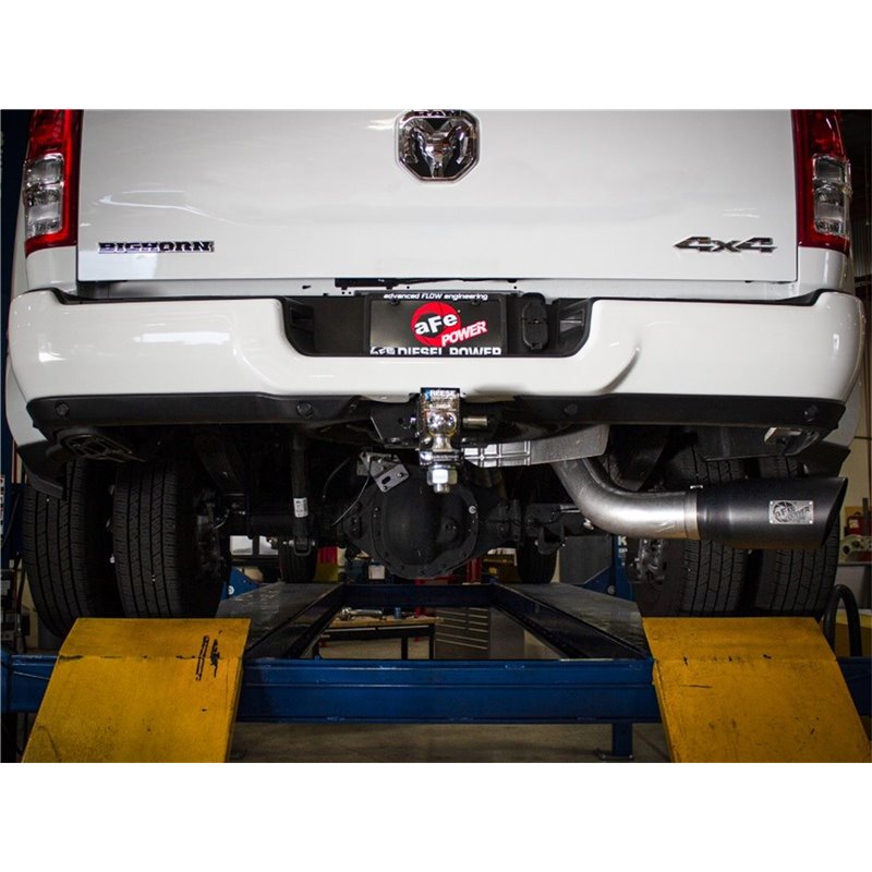 aFe Power | ATLAS 5 IN Aluminized Steel DPF-Back Exhaust System w/Black Tip - Ram 2500 / 3500 6.7L 2019-2023 aFe POWER Filter...