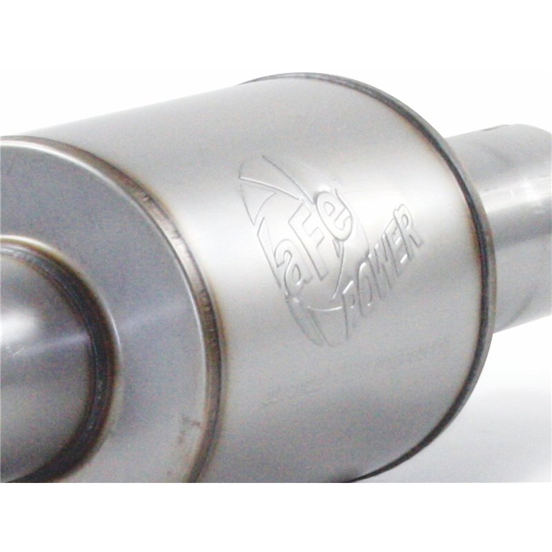 aFe POWER | ATLAS 4in Alu Steel Cat-Back w/Muffler/Black Tip - F-150 3.5T 2011-2014