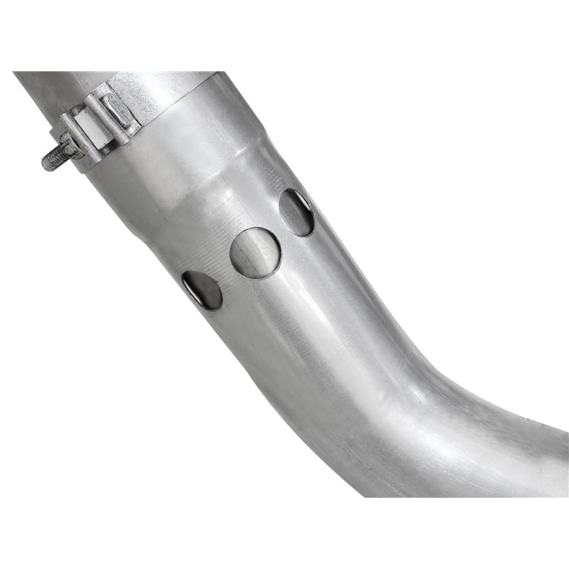 aFe POWER | ATLAS 4in Alu Steel DPF-Back w/Black Tip - F-250 / F-350 6.7L 2011-2014