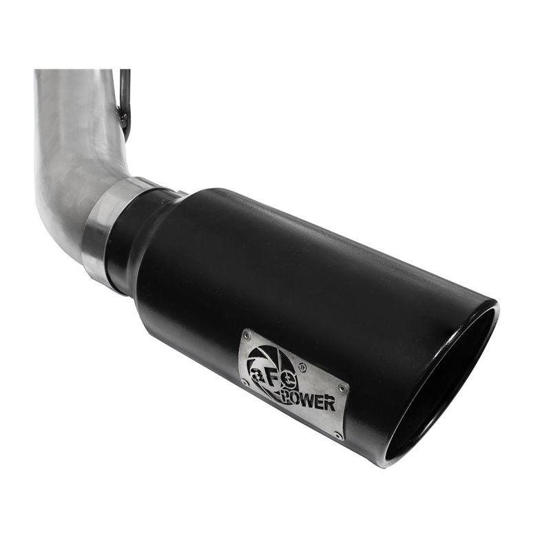 aFe POWER | ATLAS 4in Alu Steel DPF-Back w/Black Tip - F-250 / F-350 6.7L 2011-2014