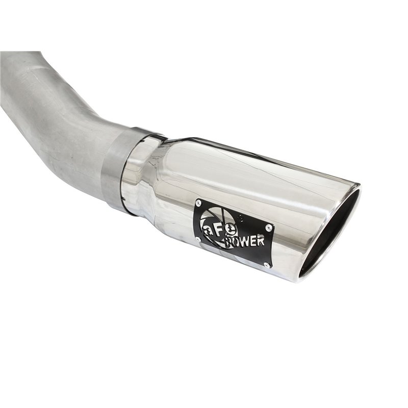 aFe POWER | ATLAS 4in Alu Steel Cat-Back w/Muffler/Polished Tip - F-150 2.7T / 3.5L 2015-2019