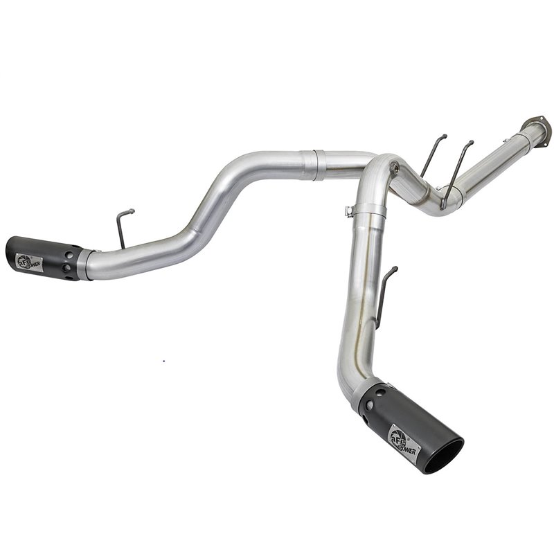 aFe Power | ATLAS 4 IN Aluminized Steel DPF-Back Exhaust System w/Black Tip - F-250 / F-350 6.7L 2017-2022 aFe POWER Filter-B...