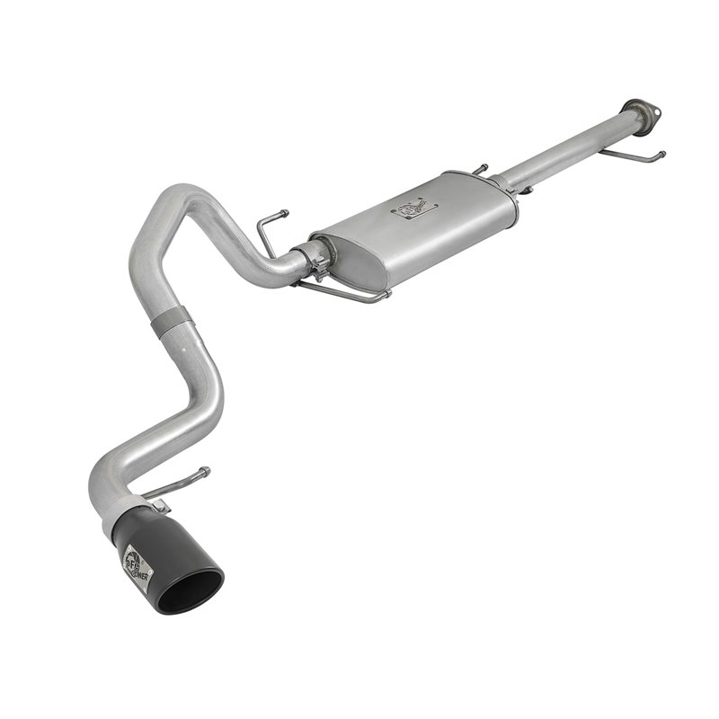 aFe POWER | Scorpion 2-1/2in Alu Steel Cat-Back w/Black Tip - FJ Cruiser 4.0L 2007-2014