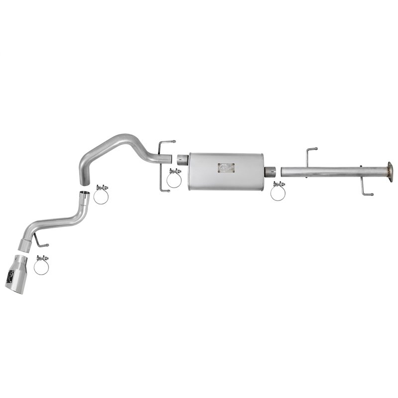 aFe POWER | Scorpion 2-1/2in Alu Steel Cat-Back w/Polished Tip - FJ Cruiser 4.0L 2007-2014