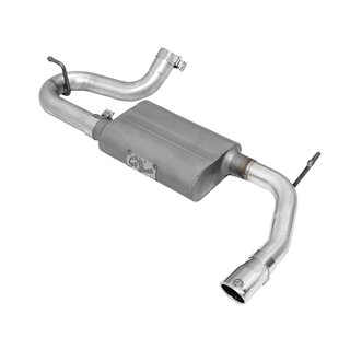 aFe POWER | Scorpion 2-1/2in Alu Steel Axle-Back w/Polished Tip - Wrangler (JK) 3.6L / 3.8L 2007-2018
