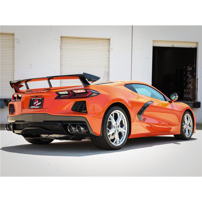aFe Power | MACH Force-Xp Cat-Back Exhaust w/o NPP Exhaust Valve Polished Tip - Corvette 6.2L 2020-2023 aFe POWER Cat-Back Ex...