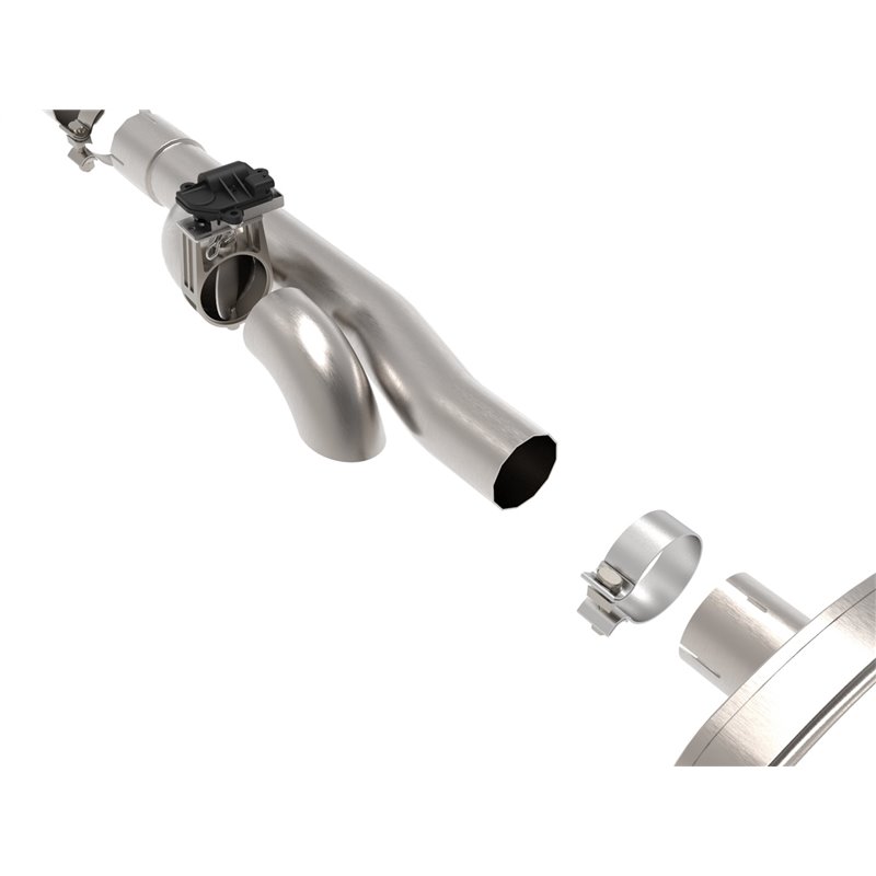 aFe Power | Gemini XV 3 IN 304 Stainless Steel Cat-Back Exhaust System w/Cut-Out Polished - Silverado / Sierra 1500 2009-2018...