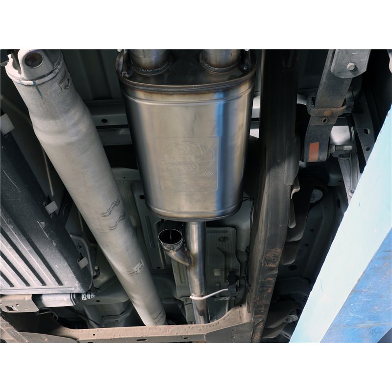aFe Power | Gemini XV 3 IN 304 Stainless Steel Cat-Back Exhaust System w/Cut-Out Black - Silverado / Sierra 1500 / Limited 4....