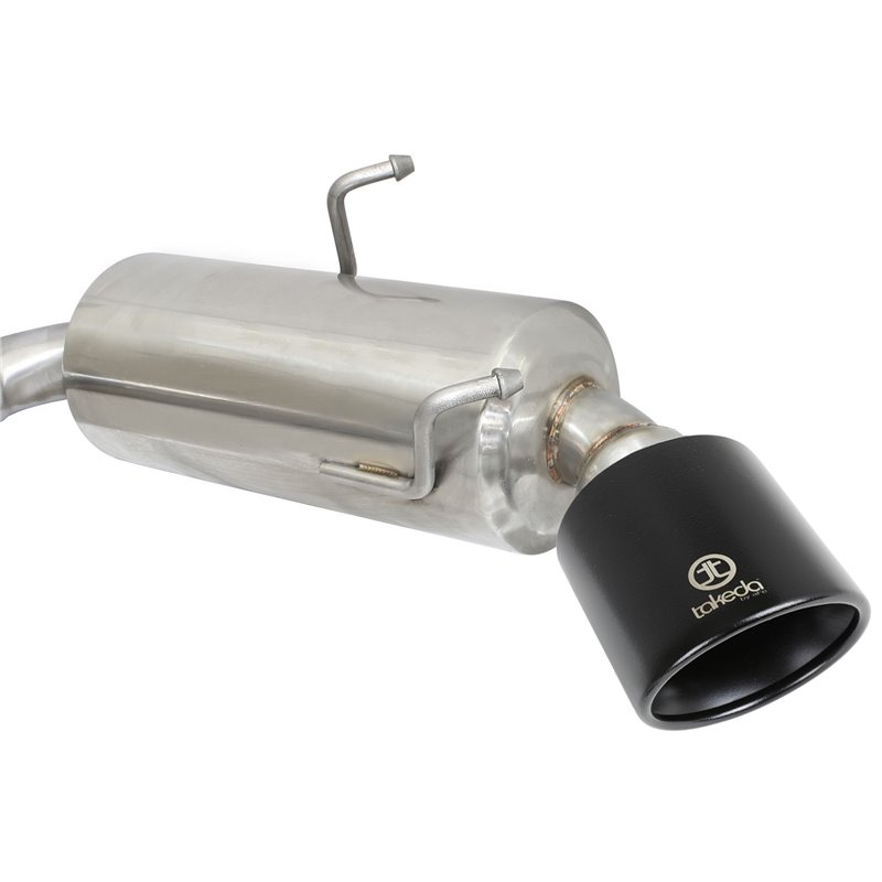aFe Power | Takeda 2-1/2 IN 304 Stainless Steel Cat-Back Exhaust System w/Black Tip - FR-S / BRZ / 86 / GR86 2.0L / 2.4L 2013...