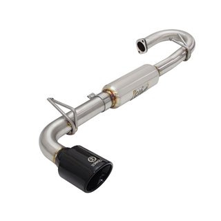 aFe POWER | Takeda 2-1/4 to 2-1/2in 304 SS Axle-Back w/Black Tip - tC 2.5L 2011-2016