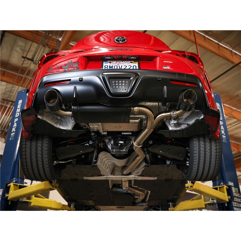 aFe Power | Takeda 3 IN to 2-1/2 IN 304 Stainless Steel Cat-Back Exhaust System w/Polish Tip - GR Supra 3.0T 2020-2023 aFe PO...