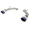 aFe Power | Takeda 2-1/2 IN 304 Stainless Steel Axle-Back Exhaust System w/Blue Flame Tips - Q50 3.0T 2016-2023 aFe POWER Axl...