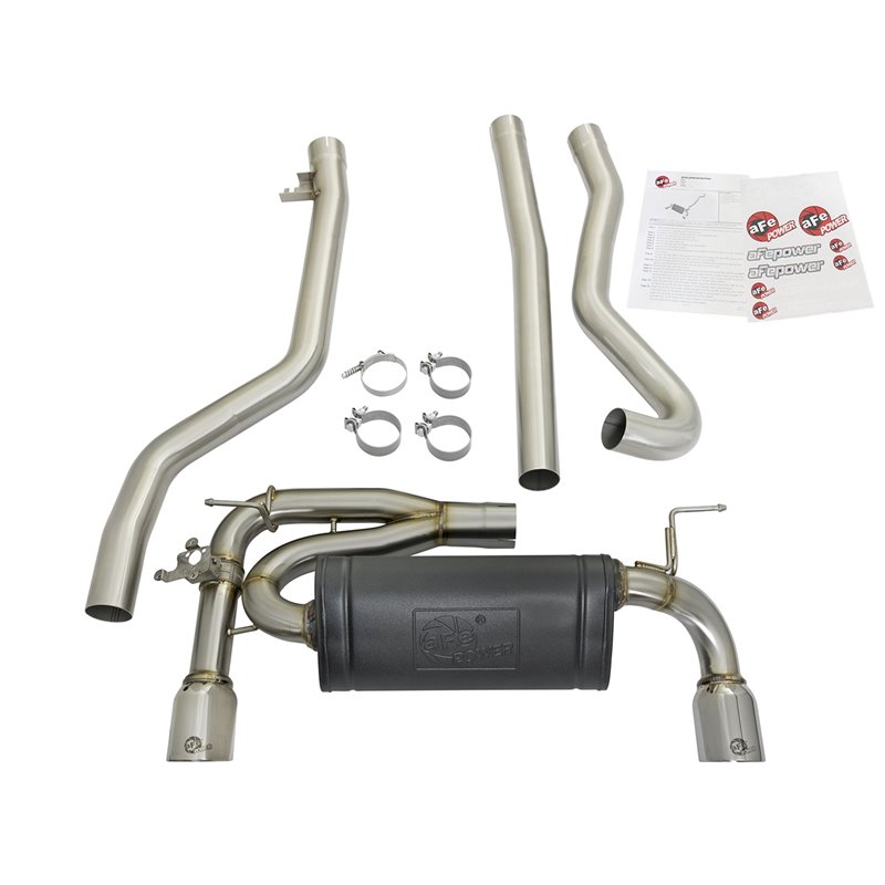 aFe Power | MACH Force-Xp Stainless Steel Cat-Back Exhaust System w/Polished Tips - BMW 3.0T 2016-2020 aFe POWER Cat-Back Exh...