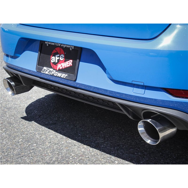 aFe Power | MACH Force-Xp 3 IN to 2-1/2 IN Stainless Steel Axle-Back Exhaust System Polished - GTI 2.0T 2018-2021 aFe POWER A...