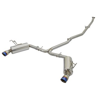 aFe Power | Takeda 2-1/4 to 2-1/2 IN 304 Stainless Steel Cat-Back Exhaust w/Blue Flame Tip - Civic 1.5T / 2.0T 2016-2021 aFe ...