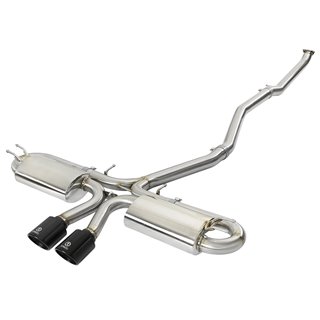 aFe Power | Takeda 3 IN 304 Stainless Steel Cat-Back Exhaust w/Center Black Tips - Civic 1.5T 2017-2020 aFe POWER Cat-Back Ex...