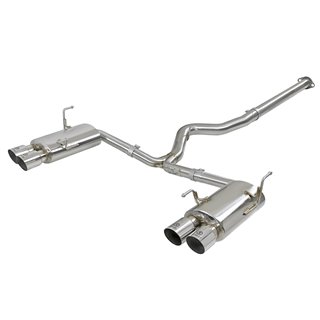 aFe Power | Takeda 3 IN to 2-1/4 IN 304 Stainless Steel Cat-Back Exhaust w/Polished Tip - WRX / WRX STi 2.0T / 2.5T 2015-2021...