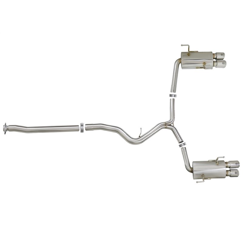 aFe Power | Takeda 3 IN to 2-1/4 IN 304 Stainless Steel Cat-Back Exhaust w/Polished Tip - WRX / WRX STi 2.0T / 2.5T 2015-2021...