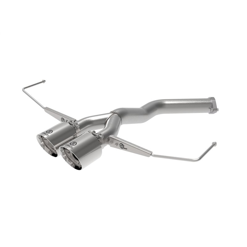 aFe Power | Takeda 3 IN to 2-1/2 IN 304 Stainless Steel Axle-Back Exhaust w/Polished Tip - Veloster / Veloster N Base 1.6T / ...