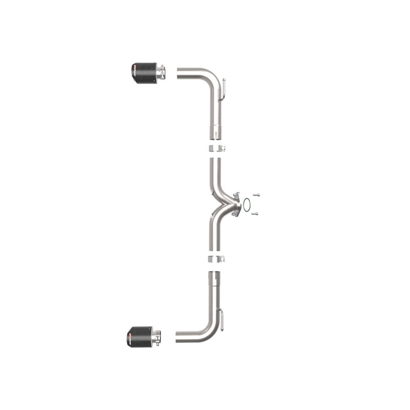 aFe POWER | Takeda 2-1/2in 304 SS Axle-Back w/Carbon Tip - 3 2.0L / 2.5L 2014-2018 aFe POWER Axle-Back Exhausts