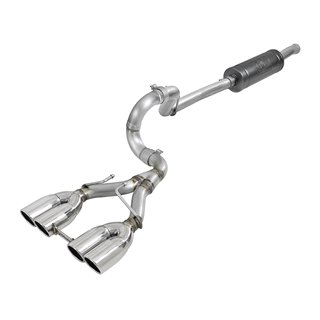aFe POWER | Rebel Series 2-1/2in 304 SS Cat-Back w/Polished Tip - Wrangler (JL) 2.0T / 3.6L 2018-2021