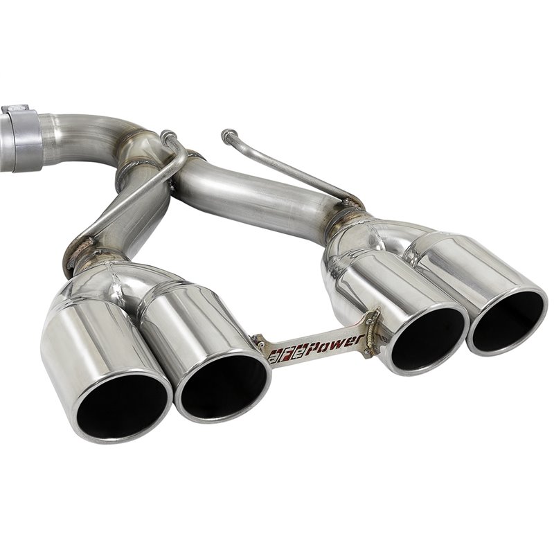aFe POWER | Rebel Series 2-1/2in 304 SS Cat-Back w/Polished Tip - Wrangler (JL) 2.0T / 3.6L 2018-2021