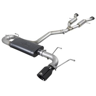 aFe Power | MACH Force-Xp 2-1/2 IN to 3 IN 304 Stainless Steel Cat-Back Exhaust w/Black Tip - Grand Cherokee 3.6L 2014-2021 a...