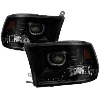 Xtune | Projector Headlights - LED Halo - Black Smoked Xtune HALO Headlights