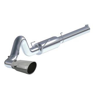 aFe Power | Large Bore-HD 5 IN 409 Stainless Steel Cat-Back Exhaust System w/Polished Tip - Ram 2500 / 3500 5.9L 2005-2007 aF...