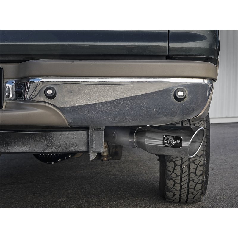 aFe Power | Large Bore-HD 4 IN 409 Stainless Steel Turbo-Back Exhaust System w/Polished Tip - Excursion 7.3L 2000-2003 aFe PO...