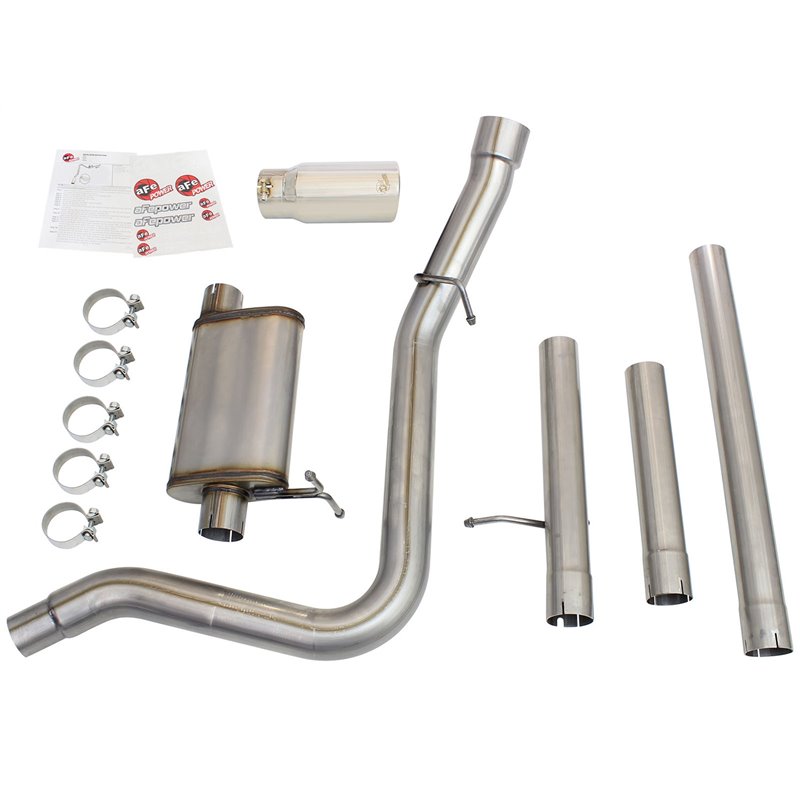 aFe POWER | MACH Force-Xp 3in to 3-1/2in 409 SS Cat-Back w/Polish Tip - F-250 / F-350 5.4L / 6.8L 2000-2004
