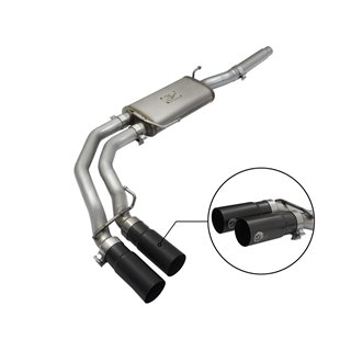 aFe Power | Rebel Series 3 IN to 2-1/2 IN 409 Stainless Steel Cat-Back Exhaust w/Black Tip - F-150 4.6L / 5.4L 2004-2008 aFe ...
