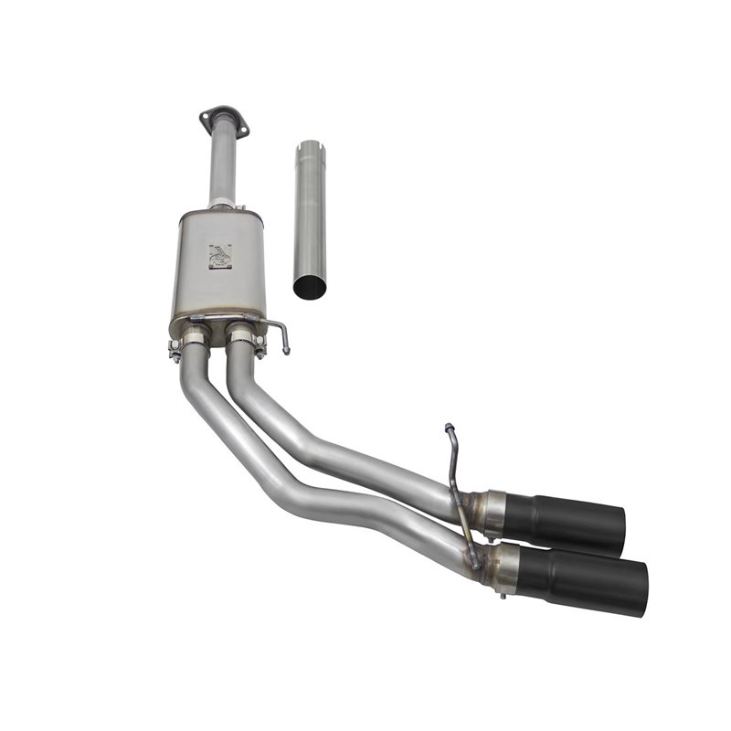 aFe Power | Rebel Series 3 IN to 2-1/2 IN 409 Stainless Steel Cat-Back Exhaust w/Black Tip - F-150 2.7T / 3.5L / 5.0L 2015-20...