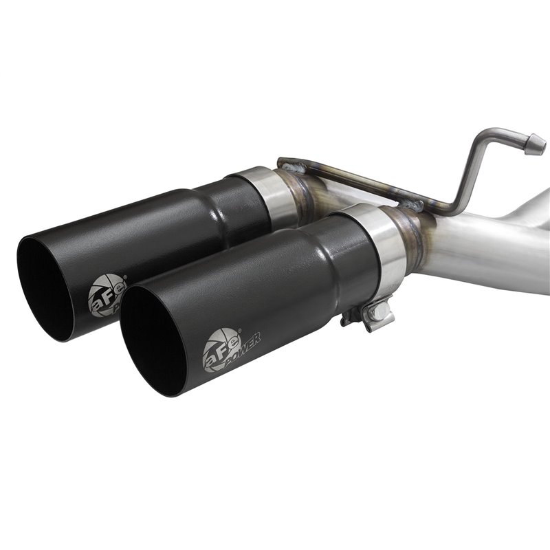 aFe Power | Rebel Series 3 IN to 2-1/2 IN 409 Stainless Steel Cat-Back Exhaust w/Black Tip - F-150 2.7T / 3.5L / 5.0L 2015-20...