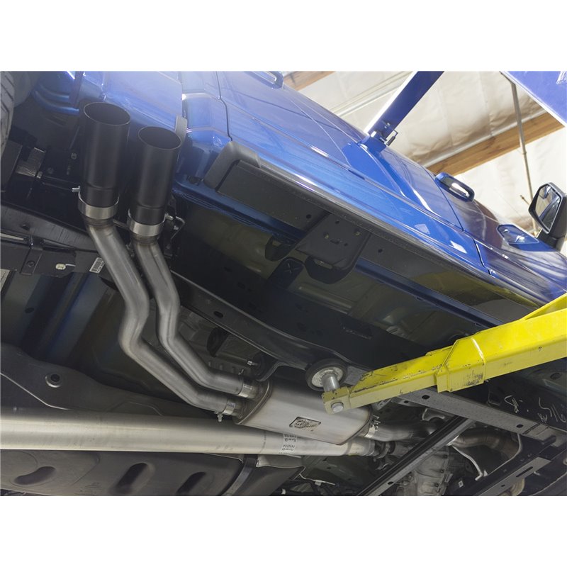 aFe Power | Rebel Series 3 IN to 2-1/2 IN 409 Stainless Steel Cat-Back Exhaust w/Black Tip - F-150 2.7T / 3.5L / 5.0L 2015-20...