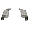 aFe POWER | MACH Force-Xp 2-1/2in 409 SS Axle-Back w/Black Tip - Mustang 2.3T / 3.7L 2015-2021