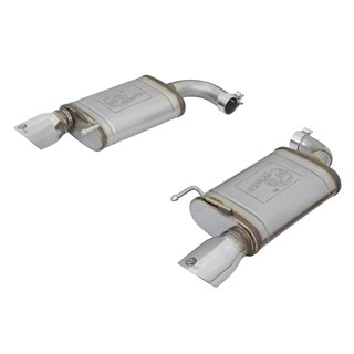 aFe Power | MACH Force-Xp 2-1/2 IN 409 Stainless Steel Axle-Back Dual Exhaust w/Polished Tip - Mustang 2.3T / 3.7L 2015-2021 ...