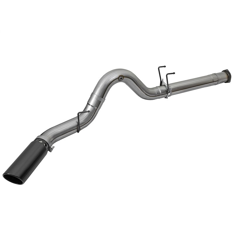 aFe Power | Large Bore-HD 5 IN 409 Stainless Steel DPF-Back Exhaust System w/Black Tip - F-250 / F-350 6.7L 2017-2022 aFe POW...