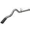 aFe Power | Large Bore-HD 5 IN 409 Stainless Steel DPF-Back Exhaust System w/Black Tip - F-250 / F-350 6.7L 2017-2022 aFe POW...