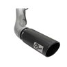 aFe POWER | Large Bore-HD 5in 409 SS DPF-Back w/Black Tip - F-250 / F-350 6.7L 2017-2021