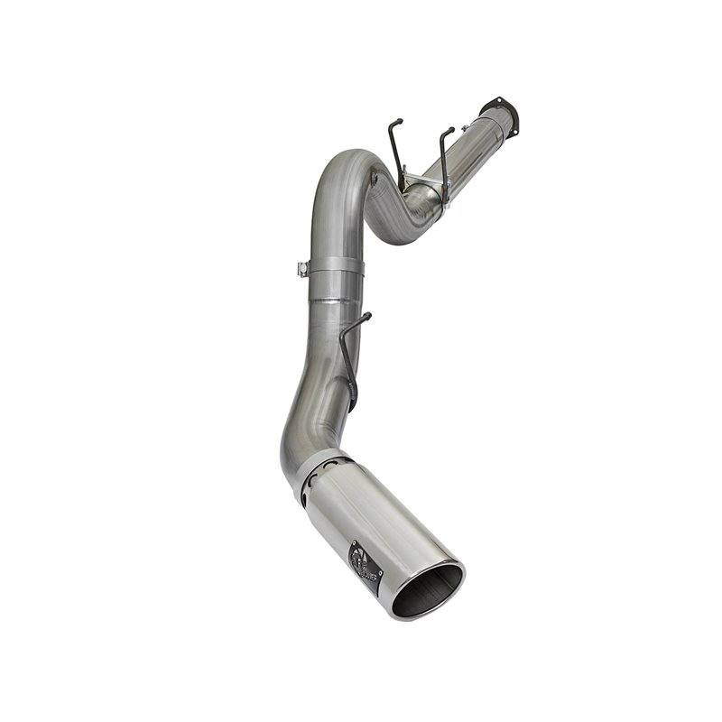aFe POWER | Large Bore-HD 5in 409 SS DPF-Back w/Polished Tip - F-250 / F-350 6.7L 2017-2021