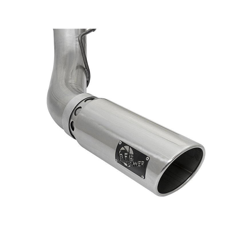 aFe POWER | Large Bore-HD 5in 409 SS DPF-Back w/Polished Tip - F-250 / F-350 6.7L 2017-2021