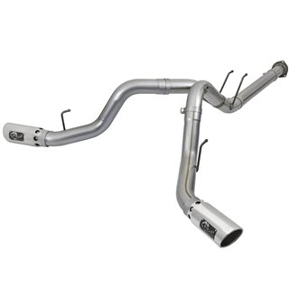 aFe Power | Large Bore-HD 4 IN 409 Stainless Steel DPF-Back Exhaust System w/Polished Tip - F-250 / F-350 6.7L 2017-2022 aFe ...