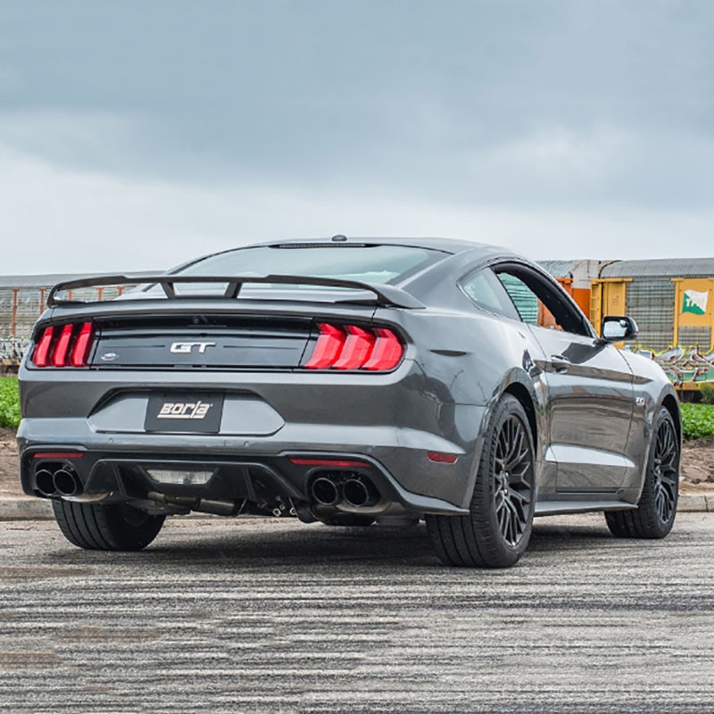 Borla | Axle-Back Exhaust S-Type - Mustang GT avec valves - Mustang GT / GT Premium 5.0L 2018-2023 BORLA Axle-Back Exhausts