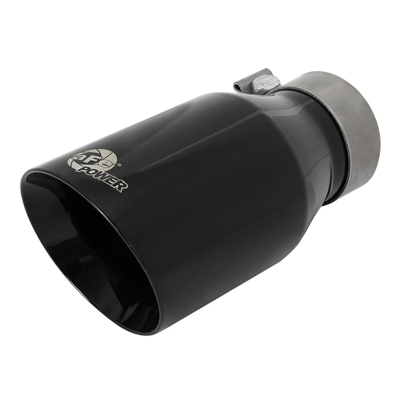 aFe Power | Rebel Series 3 IN 409 Stainless Steel Cat-Back Exhaust System w/Black Tip - F-250 / F-350 6.2L / 7.3L 2017-2022 a...