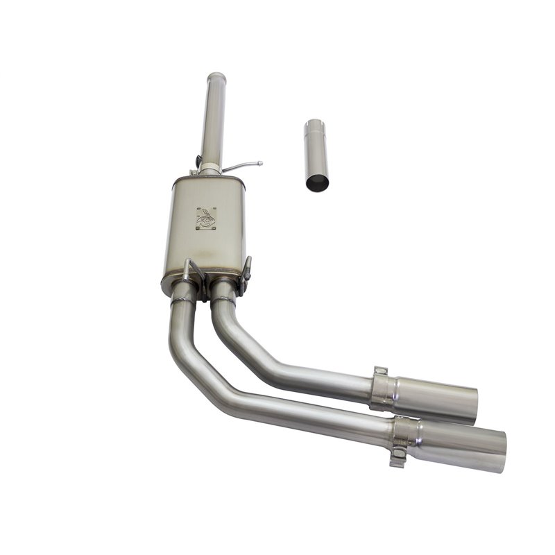 aFe Power | Rebel Series 3 IN to 2-1/2 IN 409 Stainless Steel Cat-Back Exhaust w/Polish Tip - Silverado / Sierra 1500 4.3L / ...