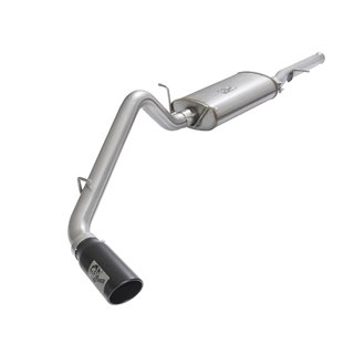 aFe Power | MACH Force-Xp 3 IN 409 Stainless Steel Cat-Back Exhaust System w/Black Tip - Silverado / Sierra 1500 2009-2018 aF...