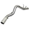 aFe POWER | Large Bore-HD 4in 409 SS DPF-Back w/Polished Tip - Silverado 2500 HD / Silverado 3500 HD / Sierra 2500 HD / Sierra 3